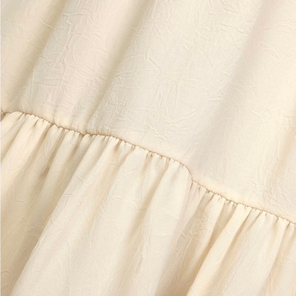 Absolutely Amazing Cream Long Sleeve Skater Mini Dress - Picture 5 of 6